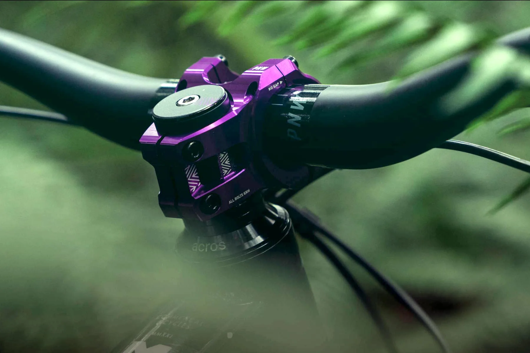 PNW Loam Stem, CNC-machined colorful ano alloy all-mountain bike stems, in purple